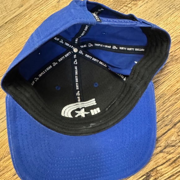 Preowned Triple D Dallas Blue White Ball Cap Hat Snapback OSFM - Picture 4 of 4